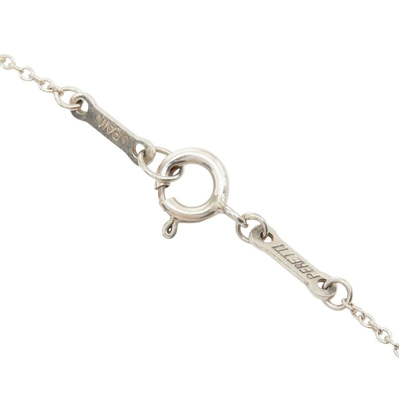 Tiffany & Co Elsa Peretti Open Heart Chain Pendant Necklace Silver — view 6