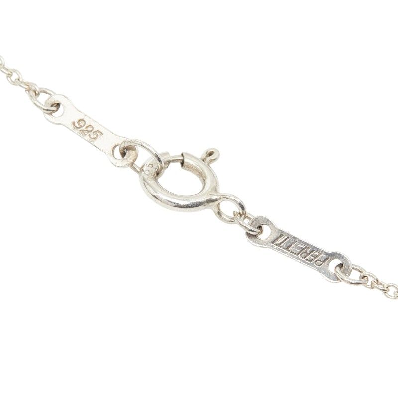 Tiffany & Co Elsa Peretti Open Heart Chain Pendant Necklace Silver — view 5