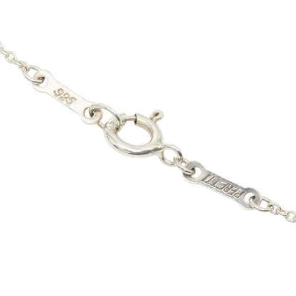 Tiffany & Co Elsa Peretti Open Heart Chain Pendant Necklace Silver — view 5