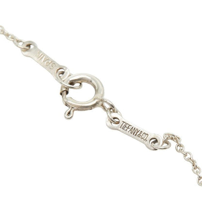 Tiffany & Co Elsa Peretti Open Heart Chain Pendant Necklace Silver — view 7