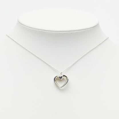 Tiffany & Co Paloma Picasso New Tenderness Heart Chain Pendant Necklace Silver — view 7