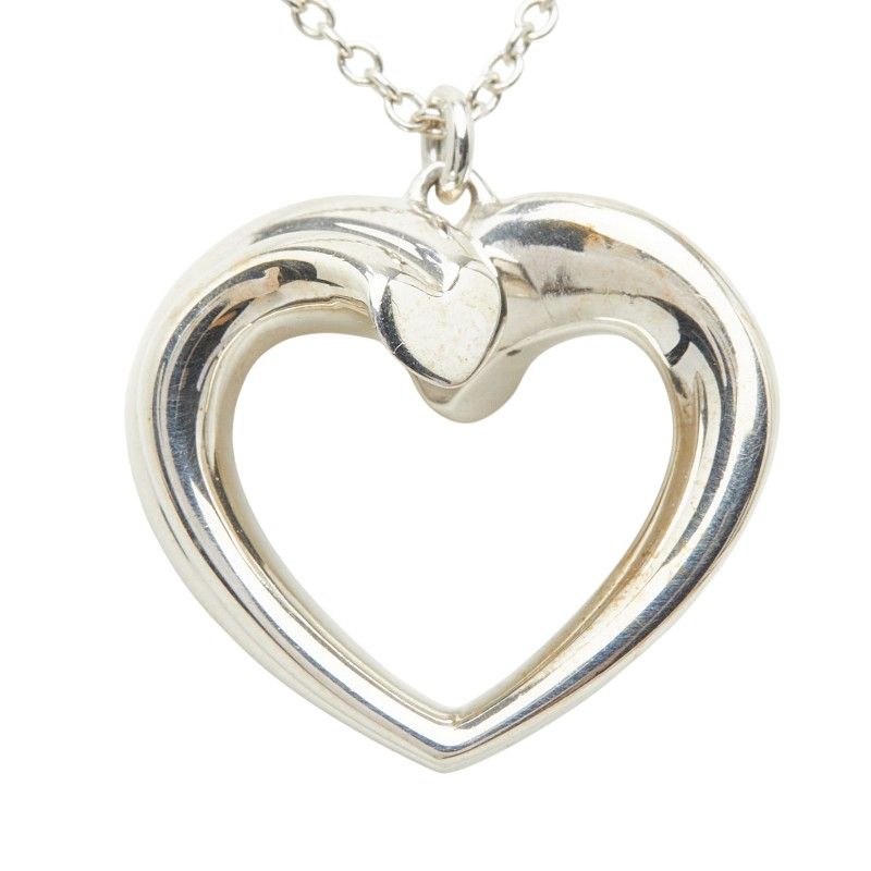 Tiffany & Co Paloma Picasso New Tenderness Heart Chain Pendant Necklace Silver — view 4
