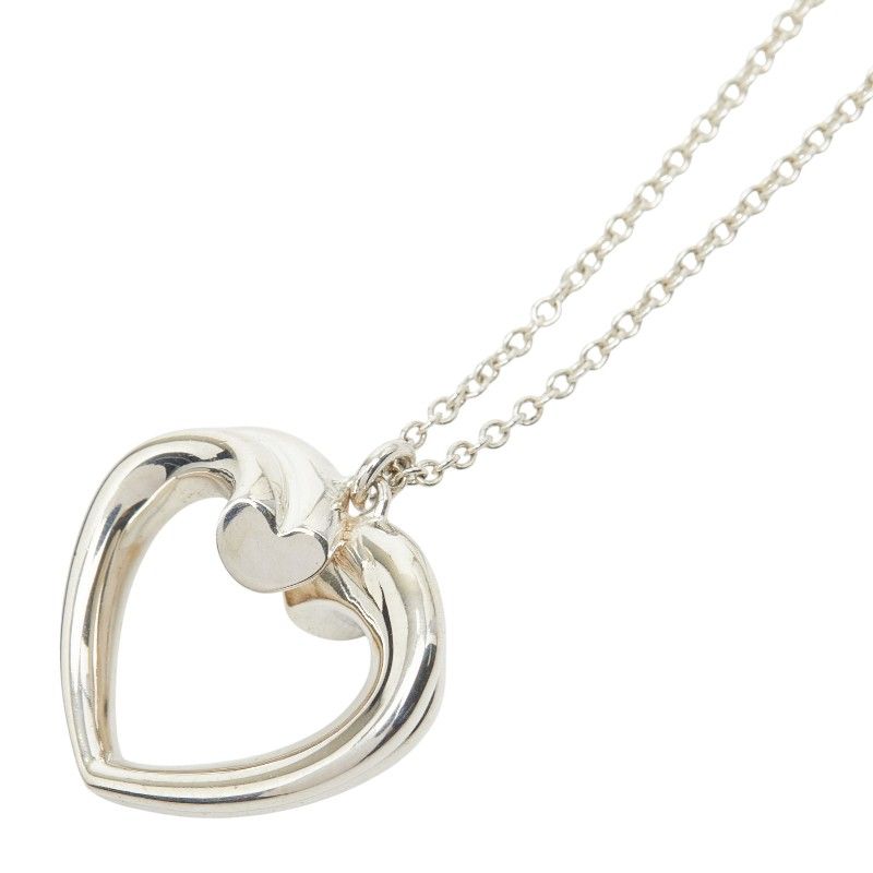 Tiffany & Co Paloma Picasso New Tenderness Heart Chain Pendant Necklace Silver