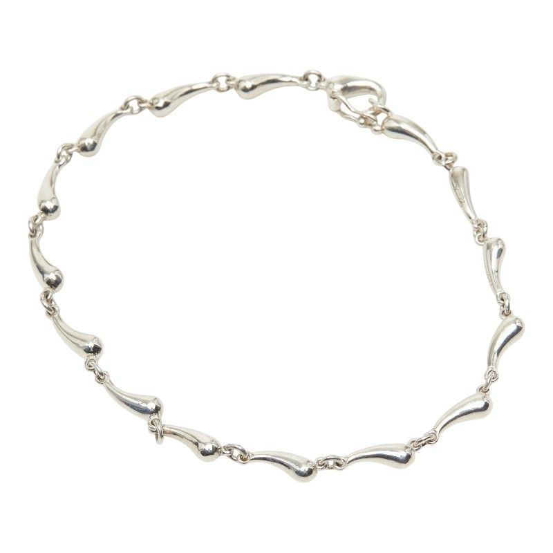 Tiffany & Co Elsa Peretti Teardrop Chain Bracelet Silver