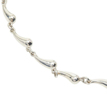 Tiffany & Co Elsa Peretti Teardrop Chain Bracelet Silver — view 3
