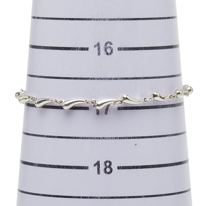 Tiffany & Co Elsa Peretti Teardrop Chain Bracelet Silver — view 7