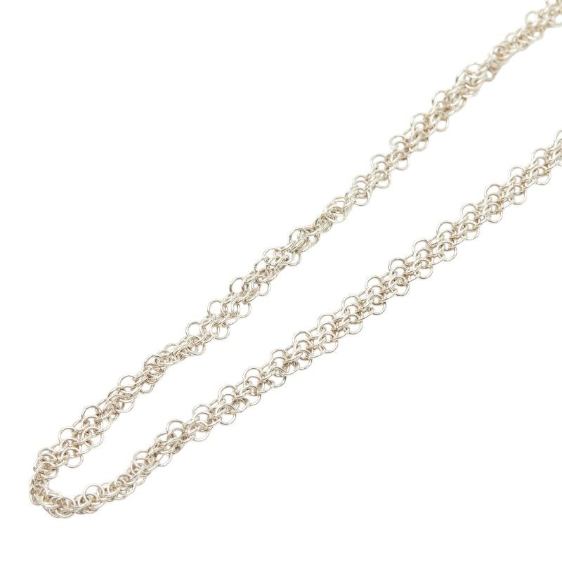 Tiffany & Co Elsa Peretti Mesh Chain Necklace Silver
