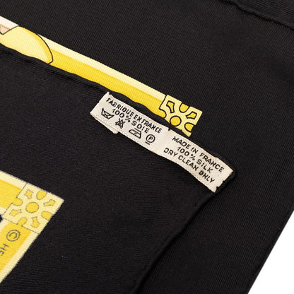 Hermes Carre 90 les Muserolles Nose Leather Scarf Red Multicolor Silk — view 9