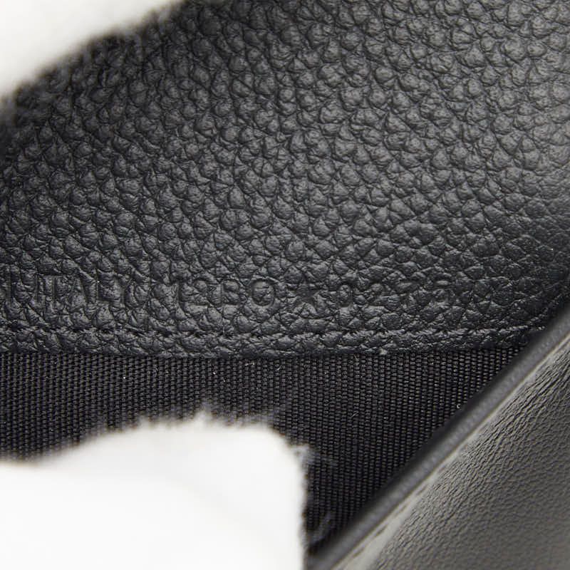 Dior Logo Bifold Wallet Black Leather — view 9
