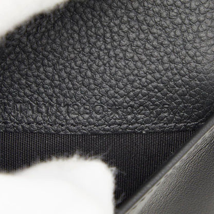Dior Logo Bifold Wallet Black Leather — view 9