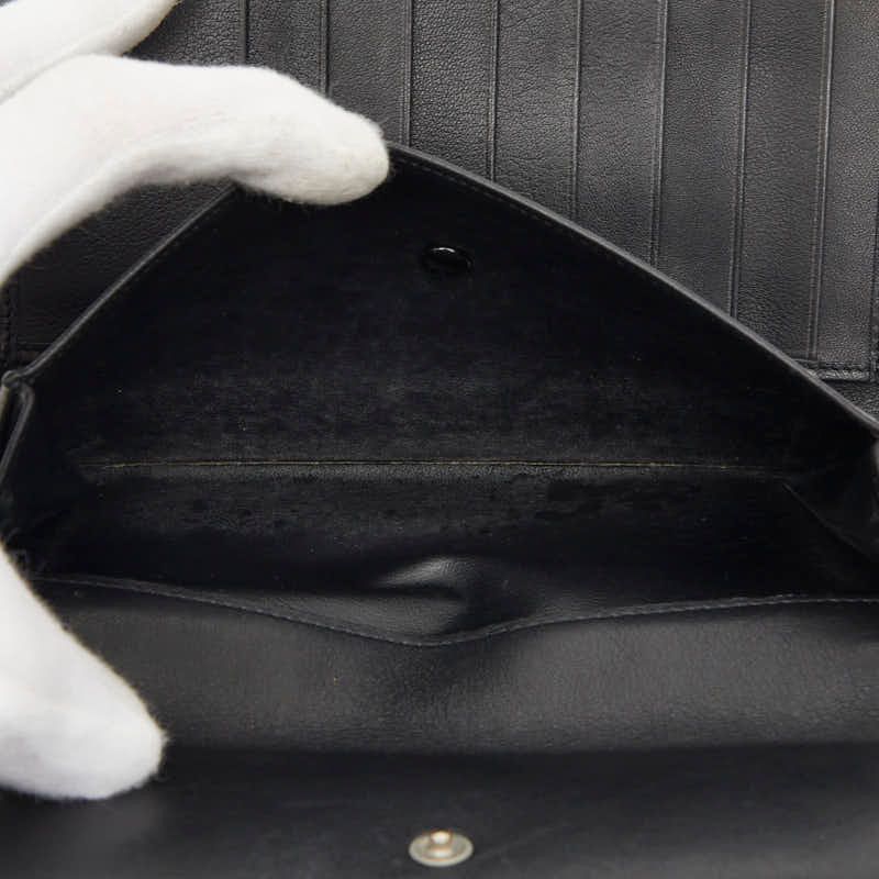 Cartier Trinity Ribbon Trifold Wallet Black Leather — view 8