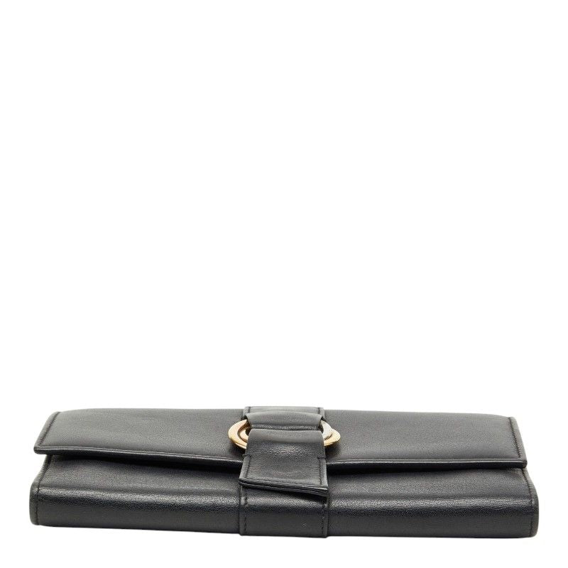 Cartier Trinity Ribbon Trifold Wallet Black Leather — view 3