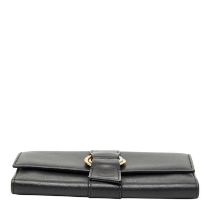 Cartier Trinity Ribbon Trifold Wallet Black Leather — view 3
