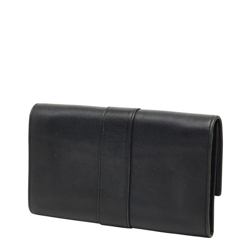 Cartier Trinity Ribbon Trifold Wallet Black Leather — view 2