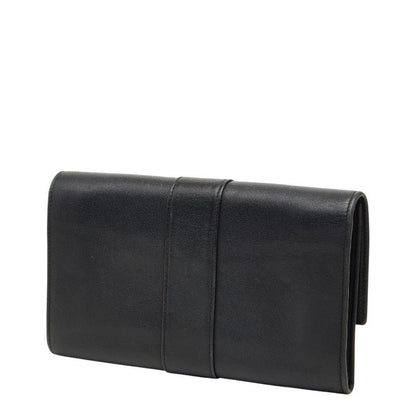 Cartier Trinity Ribbon Trifold Wallet Black Leather — view 2