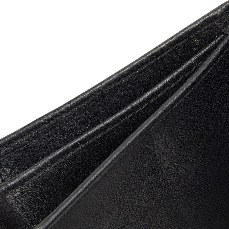 Cartier Trinity Ribbon Trifold Wallet Black Leather — view 9
