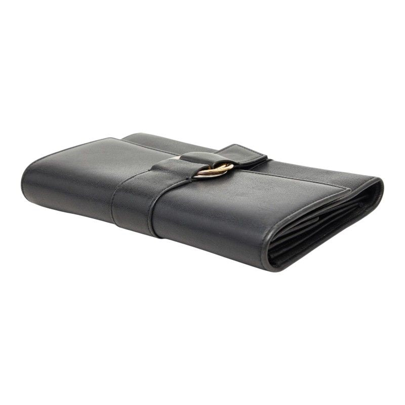 Cartier Trinity Ribbon Trifold Wallet Black Leather — view 5