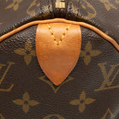 Louis Vuitton Monogram Speedy 25 Mini Boston Bag Brown Leather — view 5