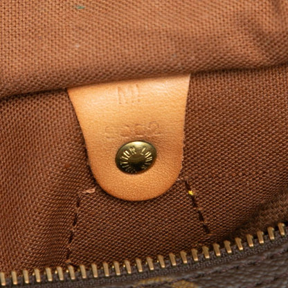 Louis Vuitton Monogram Speedy 25 Mini Boston Bag Brown Leather — view 6