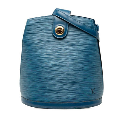 Louis Vuitton Epi Cluny Shoulder Bag Toledo Blue Leather