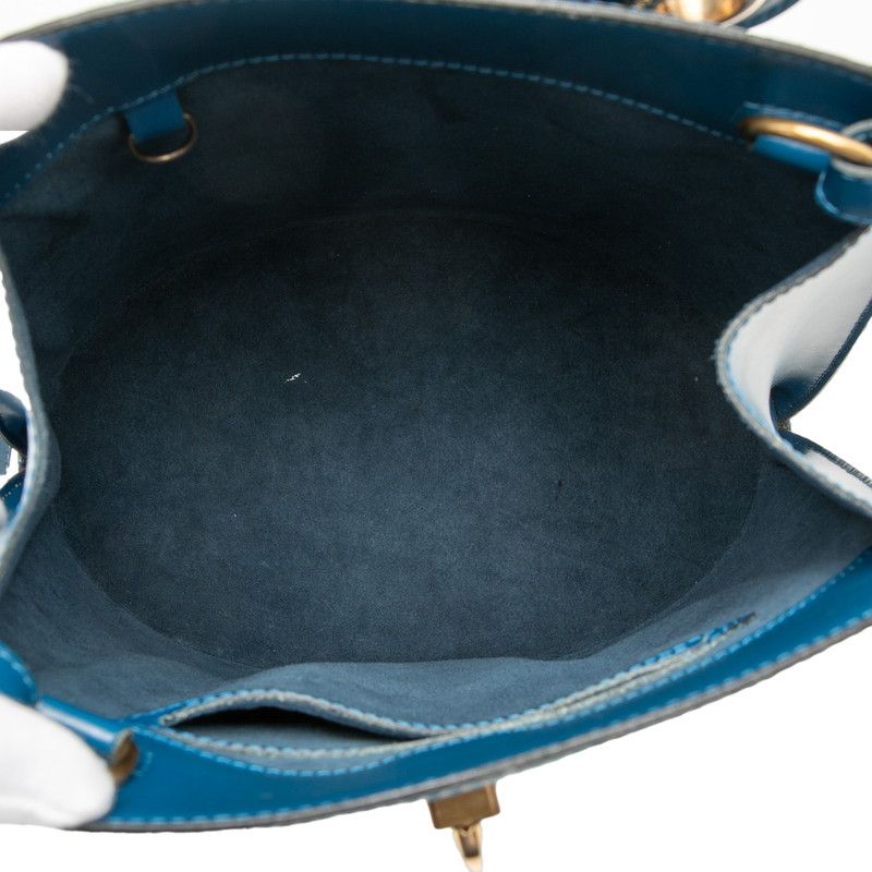 Louis Vuitton Epi Cluny Shoulder Bag Toledo Blue Leather — view 4
