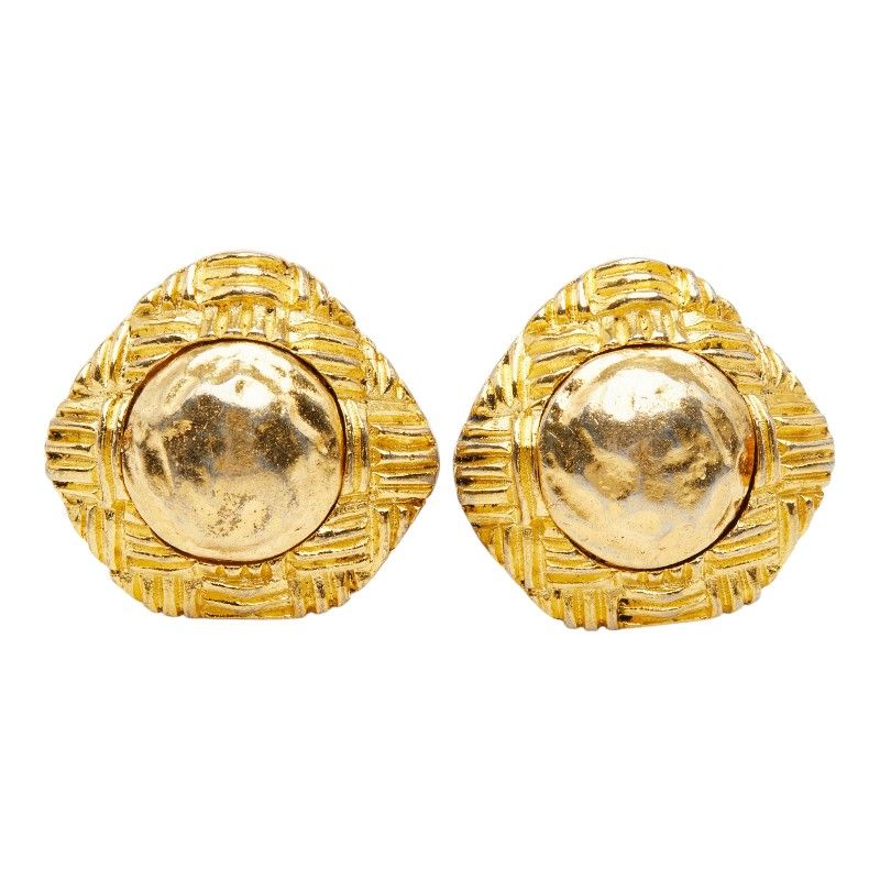 Chanel Vintage Earrings Gold Plated — view 2