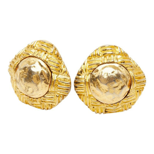Chanel Vintage Earrings Gold Plated
