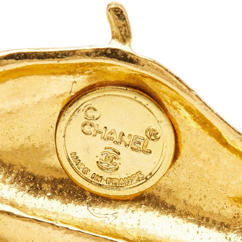 Chanel Vintage Ribbon Beret Brooch Gold Plated 1- — view 5