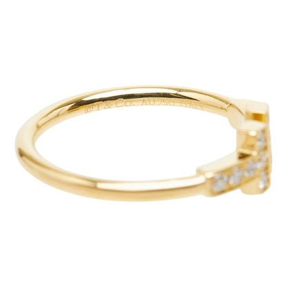 Tiffany & Co T Diamond Wire Ring Gold 18k Yellow — view 6