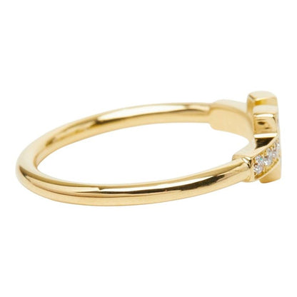 Tiffany & Co T Diamond Wire Ring Gold 18k Yellow — view 4