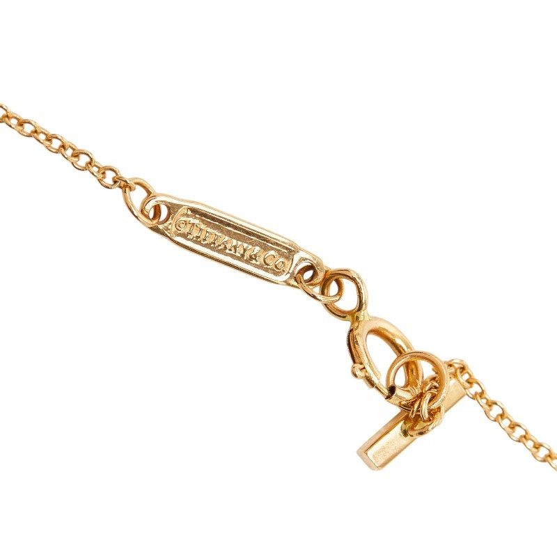 Tiffany & Co T Smile Pendant Mini Necklace Gold 18k Pink — view 6