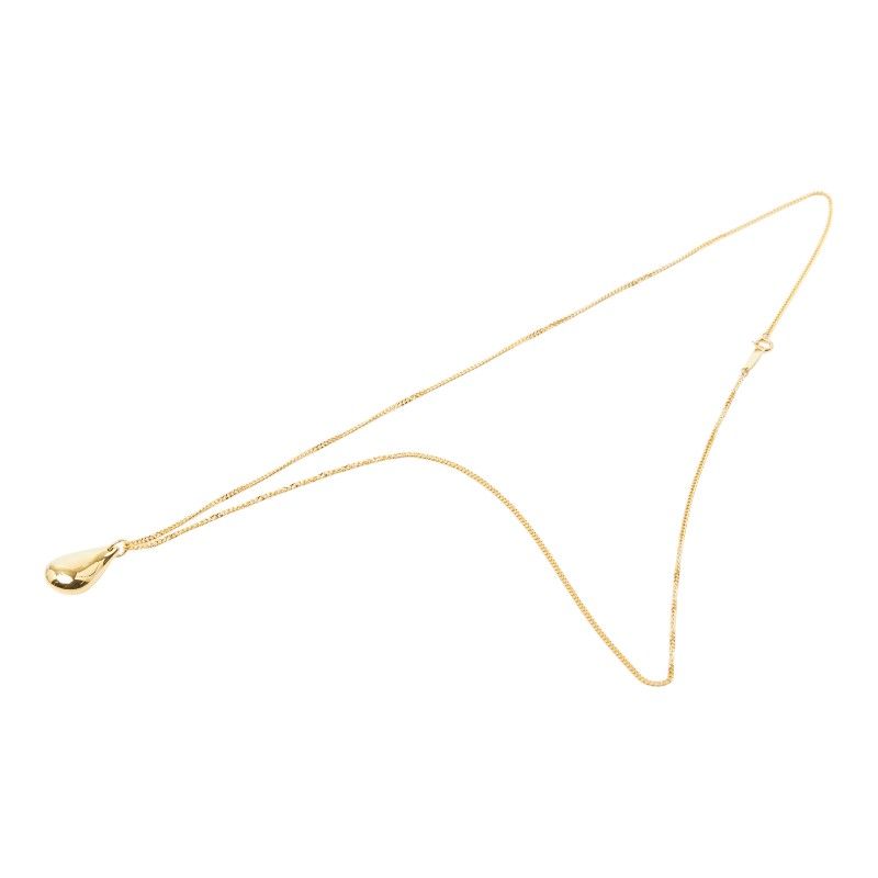 Tiffany & Co Teardrop Pendant Elsa Peretti Necklace Gold 18k Yellow — view 2