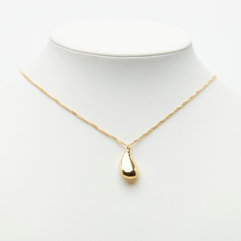 Tiffany & Co Teardrop Pendant Elsa Peretti Necklace Gold 18k Yellow — view 6