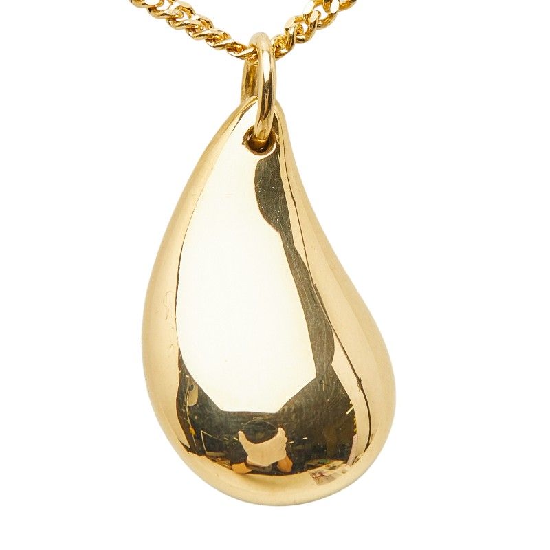 Tiffany & Co Teardrop Pendant Elsa Peretti Necklace Gold 18k Yellow — view 3