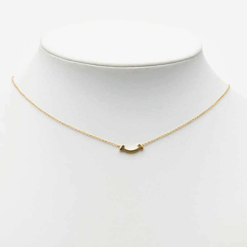 Tiffany & Co T Smile Pendant Mini Necklace Gold 18k Yellow — view 7