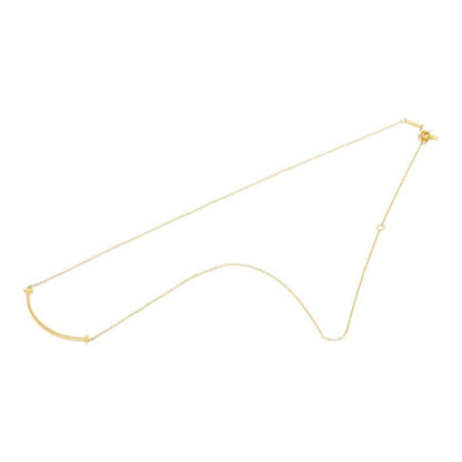 Tiffany & Co T Smile Pendant Small Necklace Gold 18k Yellow — view 2