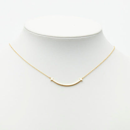 Tiffany & Co T Smile Pendant Small Necklace Gold 18k Yellow — view 7