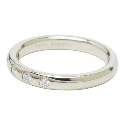 Tiffany & Co Stacking Band Ring Elsa Peretti Silver Platinum — view 3