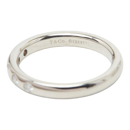 Tiffany & Co Stacking Band Ring Elsa Peretti Silver Platinum — view 6