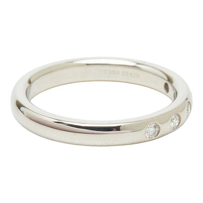 Tiffany & Co Stacking Band Ring Elsa Peretti Silver Platinum — view 4