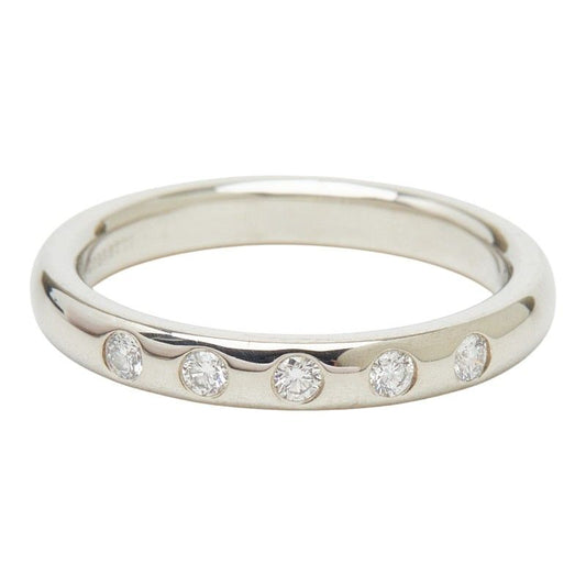 Tiffany & Co Stacking Band Ring Elsa Peretti Silver Platinum