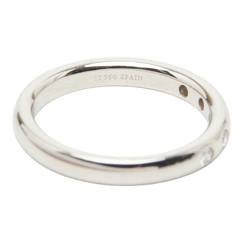 Tiffany & Co Stacking Band Ring Elsa Peretti Silver Platinum — view 5