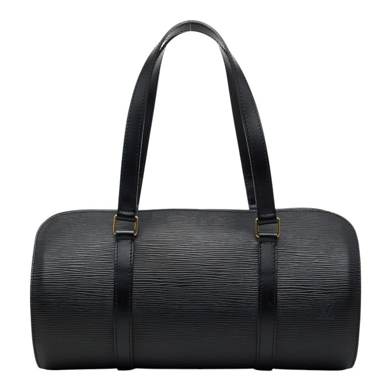 Louis Vuitton Epi Soufflot Handbag Noir Black Leather