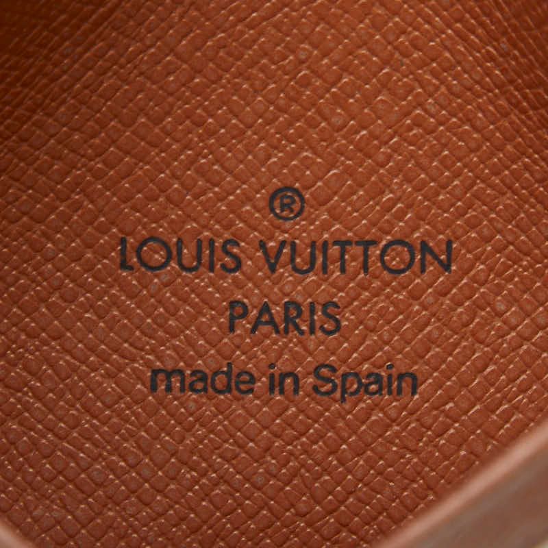 Louis Vuitton Monogram Porto 2 Cult Vertical Pass Case Fixed Era Brown Leather — view 8