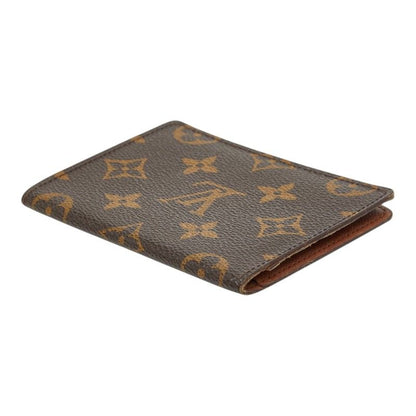 Louis Vuitton Monogram Porto 2 Cult Vertical Pass Case Fixed Era Brown Leather — view 5