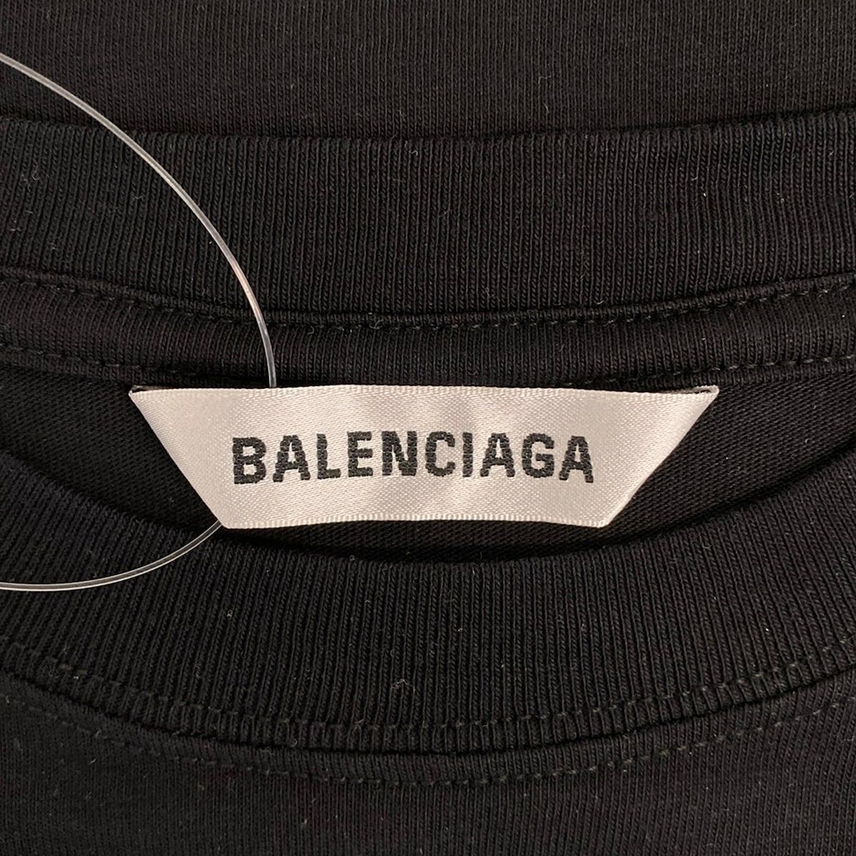 Balenciaga Short Sleeve T-Shirt L Black Crew — view 3