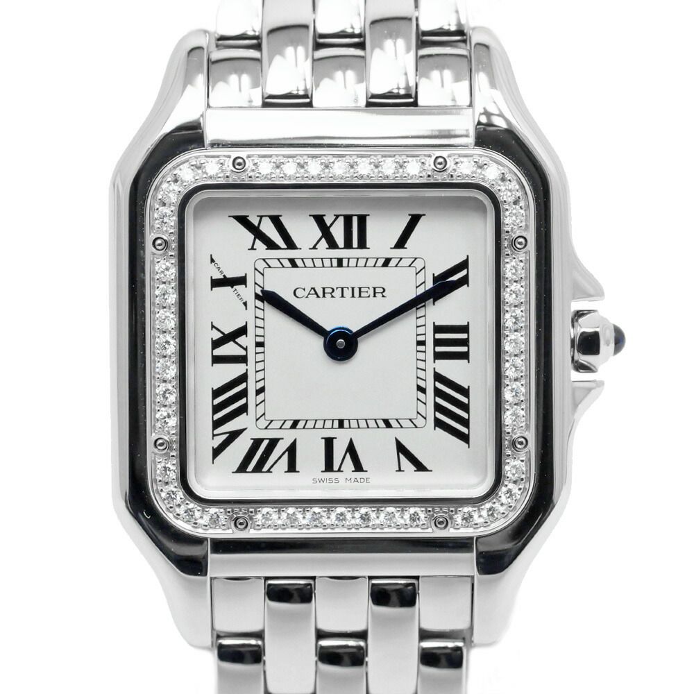 Cartier Panthere de Cartier MM White SS Diamond Watch Quartz