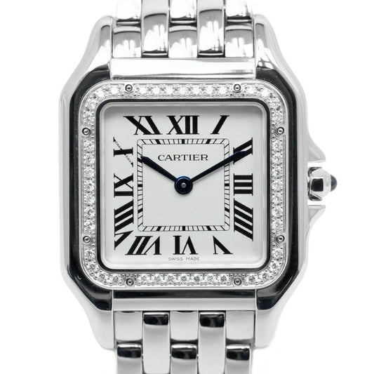 Cartier Panthere de Cartier MM White SS Diamond Watch Quartz