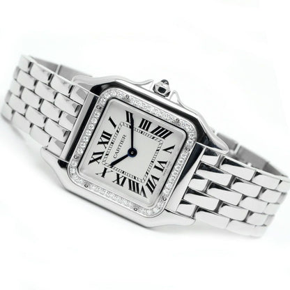 Cartier Panthere de Cartier MM White SS Diamond Watch Quartz — view 9