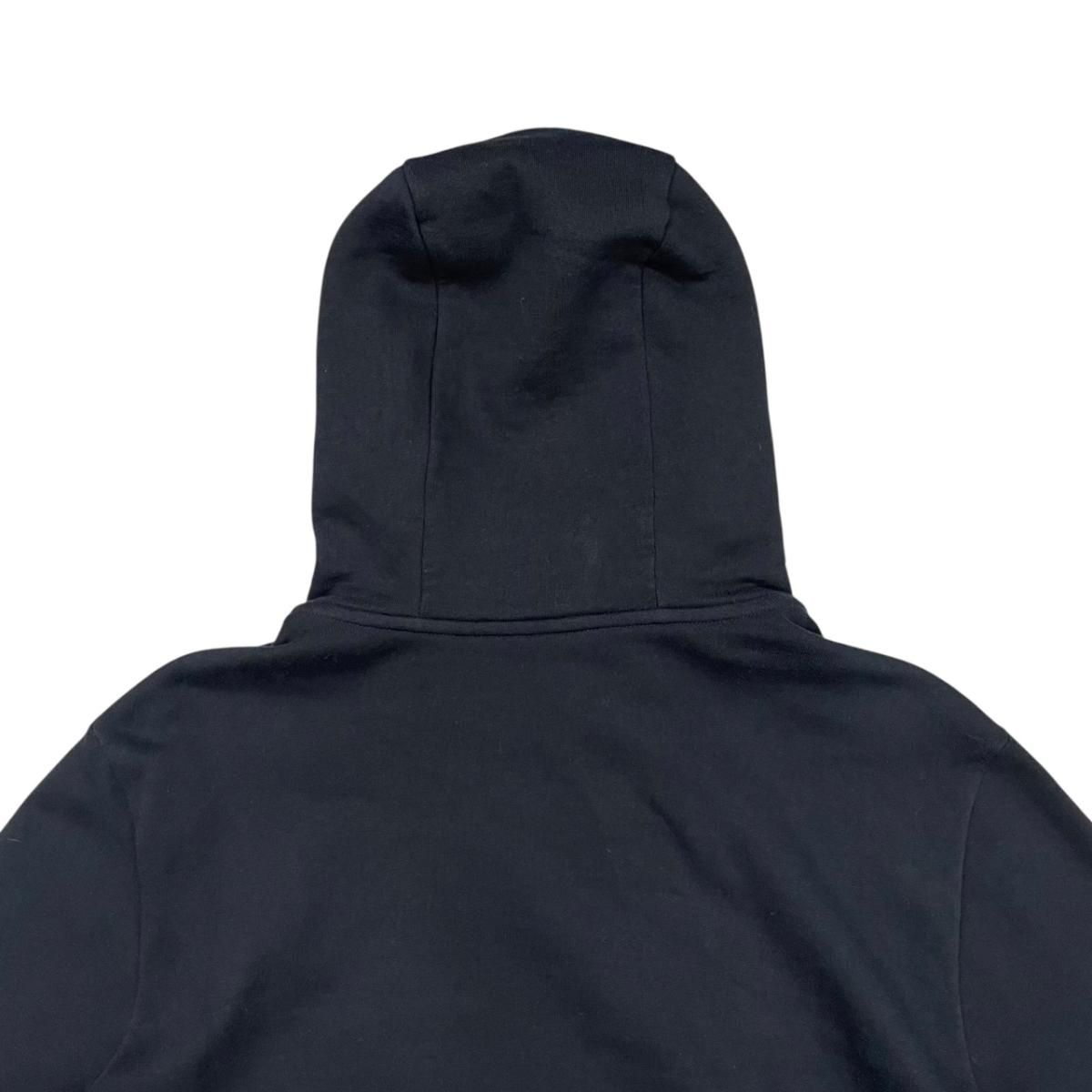 Hermes Hoodie Hose Lambskin Patch Hooded Sweater M Cotton Marine Navy — view 5
